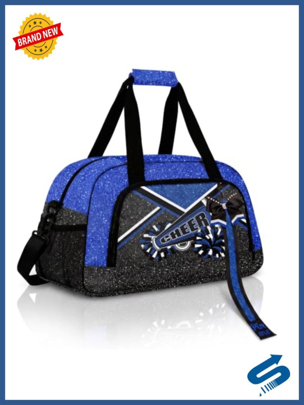 Cheer Duffel Bag with Bow Keychain Waterproof Canvas